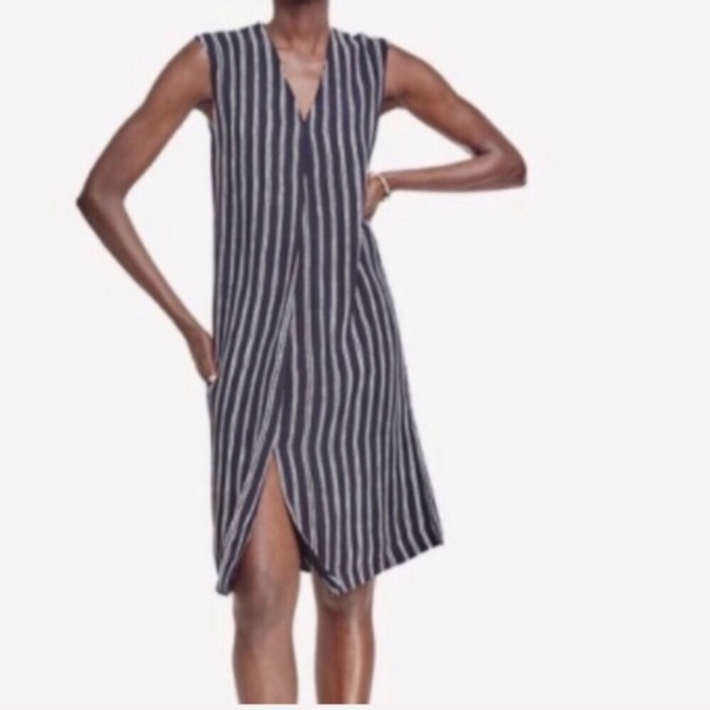 💎ANN TAYLOR💎SLEEVELESS STRIPED DRESS💎 - Picture 3 of 4